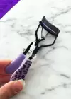 Mor Renk Leopar Desenli Kirpik Kıvırıcı/ Kirpik Kıvırma Aparatı