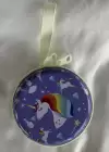 Mor Renk Unicorn Figürlü Cüzdan/Anahtarlık