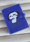 Mor Renk Zalım Geceler Yazılı Mini Defter