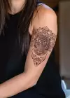 Motifli Bengal Kaplanı Geçici Dövme Tattoo