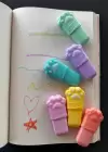 Pati Figürlü 6lı Fosforlu Kalem Set