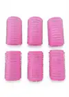 Pembe Renk 6lı Küçük Boy Bigudi Set