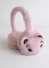 Pembe Renk Ayıcık Figürlü Peluş Kulaklık
