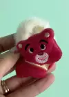 Pembe Renk Ayıcık Figürlü Peluş Simit Toka