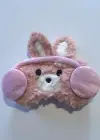 Pembe Renk Ayıcık Figürlü Peluş Uyku Bandı