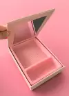 Pembe Renk Ayna Detaylı Takı Organizeri