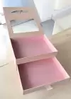 Pembe Renk Çanta Detaylı Çekmeceli Hediye Kutusu