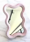 Pembe Renk Çerçeve Detaylı Masa Aynası