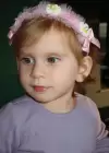 Pembe Renk Çiçek Figürlü Çocuk Taç
