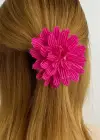 Pembe Renk Çiçek Figürlü Mandal Toka