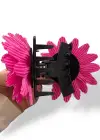 Pembe Renk Çiçek Figürlü Mandal Toka