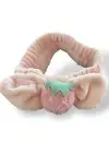 Pembe Renk Çilek Figürlü Peluş Saç Bandı