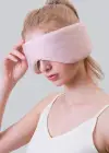 Pembe Renk Çıtçıtlı Uyku Bandı