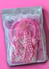 Pembe Renk Çocuk Toka Çanta Taç Set
