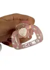 Pembe Renk Deniz Kabuğu Figürlü Mandal Toka