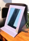 Pembe Renk Dondurma Figürlü Masa Aynası