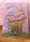 Pembe Renk Dondurma Figürlü Masa Aynası