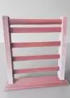 Pembe Renk Dört Katlı Küpe Düzenleyici / Organizer