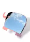 Pembe Renk Fil Figürlü Masa Aynası