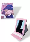 Pembe Renk Hello Yazılı Kız Figürlü Masa Aynası