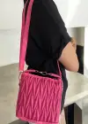 Pembe  Renk Kadın Deri Çanta