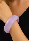 Pembe Renk Kalın Kemik Mika Bileklik