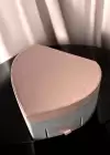 Pembe Renk Kalp Figürlü Bölmeli Çekmeceli Takı Organizeri