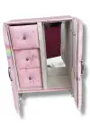 Pembe Renk Karışık Figürlü Takı Dolabı/Organizer