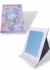 Pembe Renk Kedi Figürlü Bear Yazılı Masa Aynası