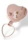 Pembe Renk Kedi Figürlü Masa Aynası
