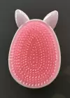 Pembe Renk Kedi Figürlü Taşınabilir Saç Tarama Fırçası/ Tarak