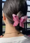 Pembe Renk Kelebek Figürlü Mandal Toka
