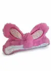 Pembe Renk Kulak Detaylı Peluş Saç Bandı