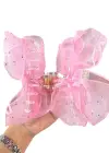 Pembe Renk Kurdele Figürlü Mandal Toka
