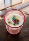 Pembe Renk Kuru Çiçek Detaylı Mum