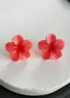 Pembe Renk Lotus Küpe (Çift)