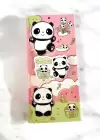 Pembe Renk Panda Figürlü Yapışkanlı Not Kağıdı