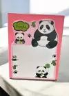 Pembe Renk Panda Figürlü Yapışkanlı Not Kağıdı