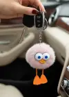 Pembe Renk Peluş Canavar Figürlü Anahtarlık