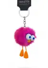 Pembe Renk Peluş Canavar Figürlü Anahtarlık