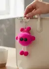 Pembe Renk Peluş Detaylı Anahtarlık