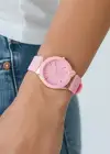 Pembe Renk Silikon Kordonlu Kadın Saat