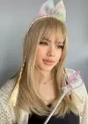Pembe Renk Taç Asa Frozen Elsa Set