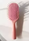 Pembe Renk Taş Ve Love Yazılı Saç Tarama Fırçası/ Tarak