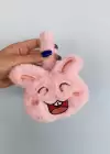 Pembe Renk Tavşan Detaylı Peluş Kulaklık