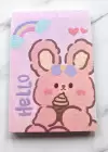 Pembe Renk Tavşan Figürlü Masa Aynası