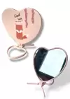 Pembe Renk Tilki Figürlü Figürlü Masa Aynası