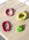 Pembe Renk Uğur Böceği Figürlü Çantalı Toka Set