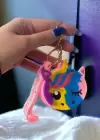 Pembe Renk Unicorn Figürlü Cüzdan/ Anahtarlık