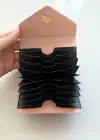 Pudra Renk Deri Kadın Cüzdan/ Kartlık